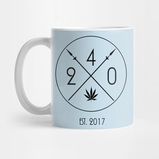 420 stoner hipster minimalistic design Mug